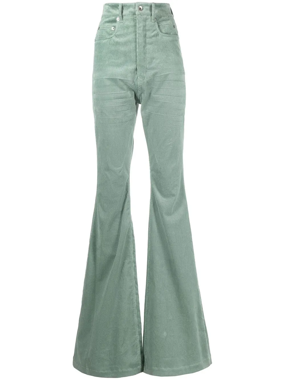 

Rick Owens DRKSHDW pantalones de pana acampanados - Verde