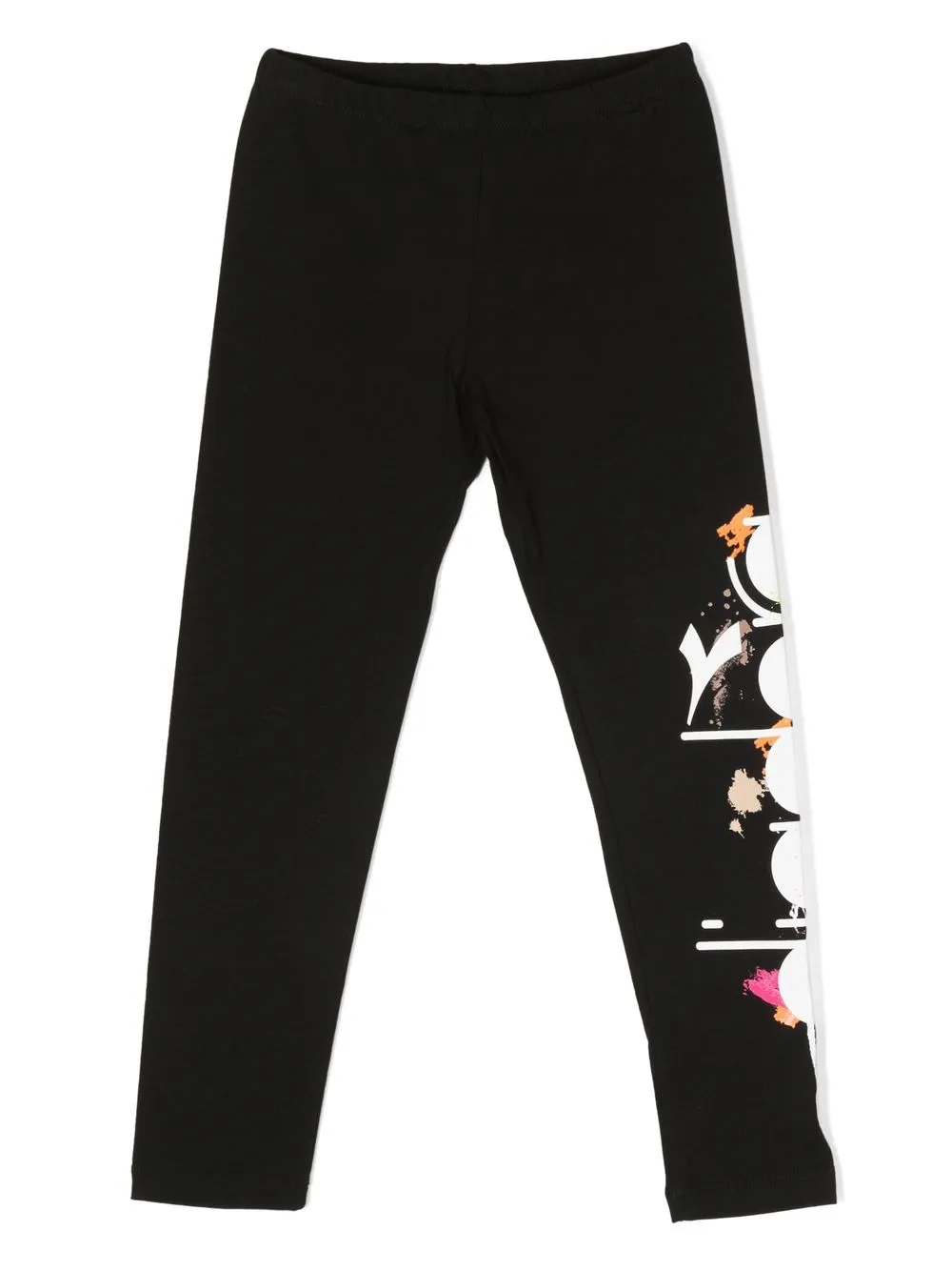 

Diadora Junior logo-print cotton leggings - Black