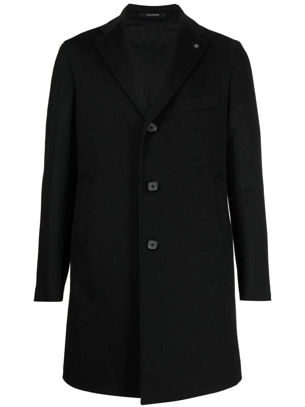 

Tagliatore single-breasted tailored coat - Black