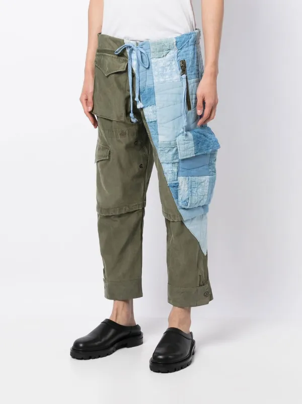 Greg Lauren パッチワーク クロップドパンツ - Farfetch