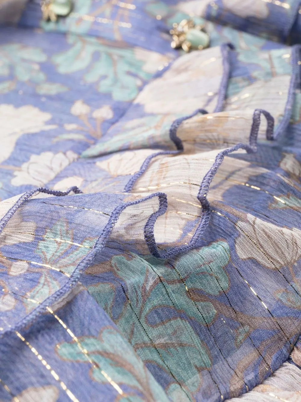 ZIMMERMANN Cosmic floral-print Tiered Dress - Farfetch