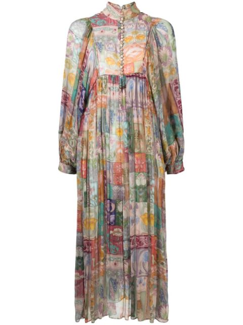 ZIMMERMANN Cosmic floral-print Dress - Farfetch