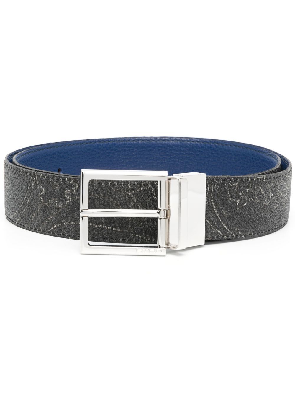 

ETRO paisley-jacquard reversible belt - Brown