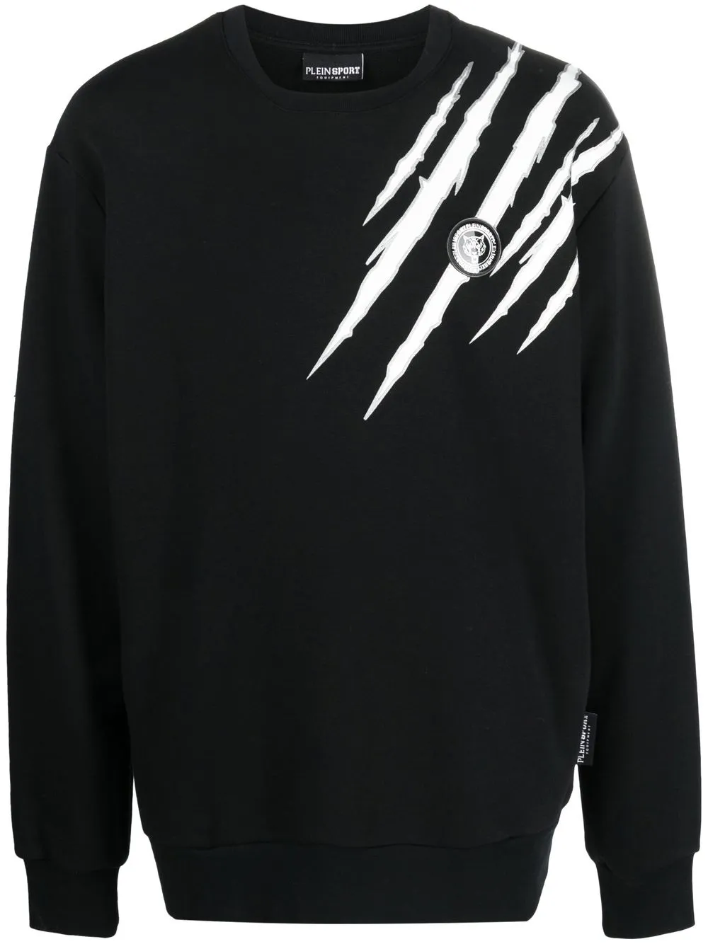 Plein Sport sudadera con estampado de rasguño | negro | Image 1