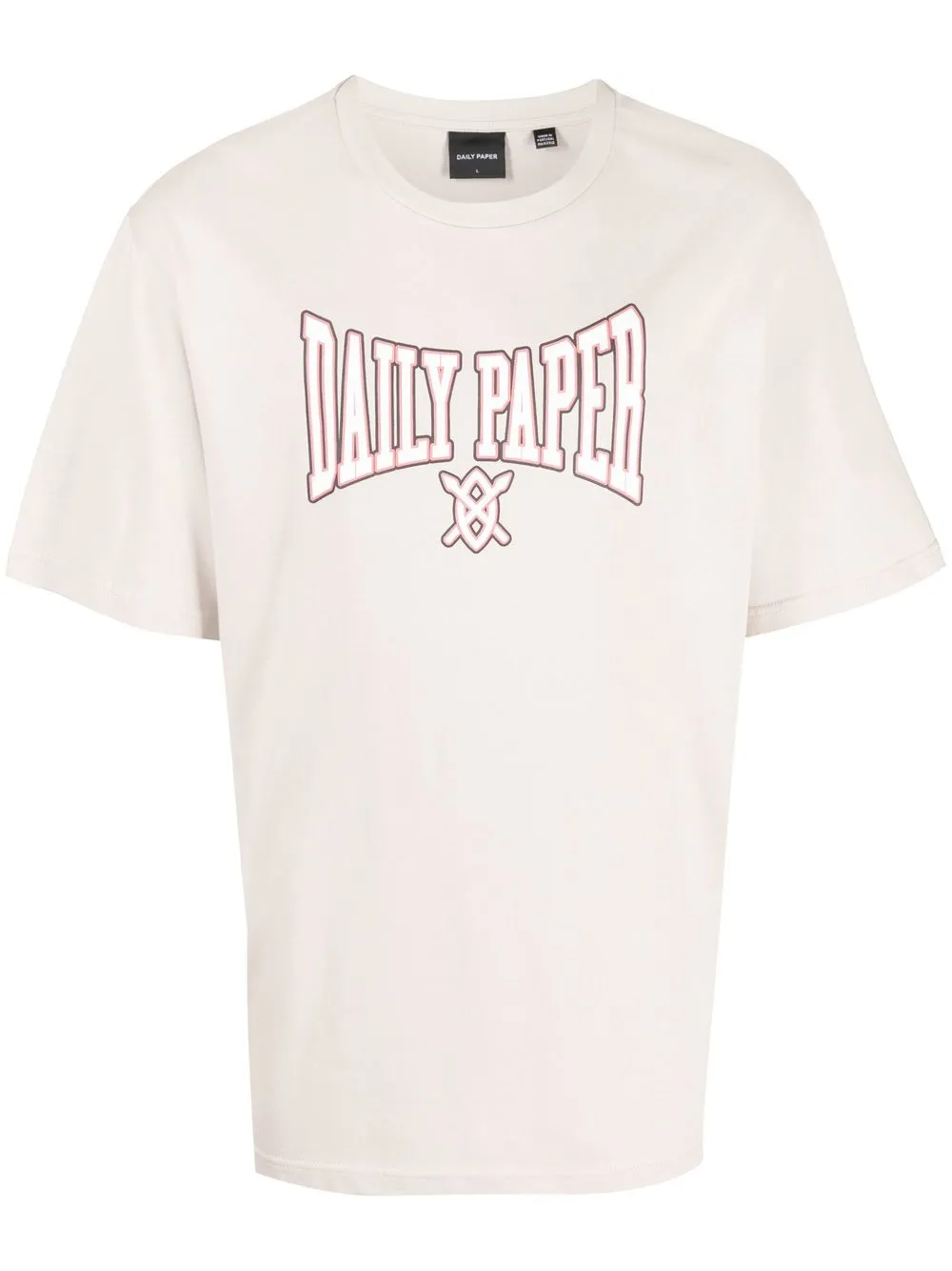

Daily Paper logo-print T-shirt - Neutrals