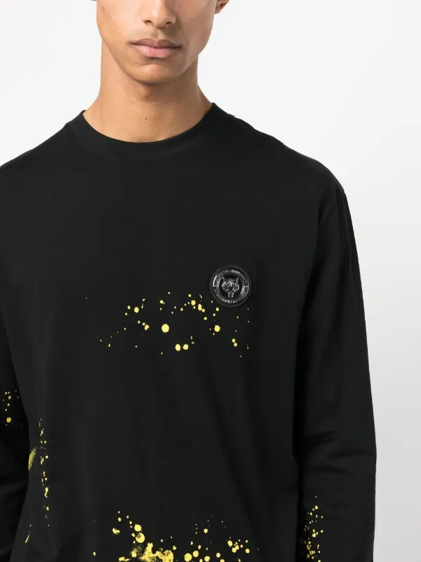 T-shirt Souvenir Avec éclaboussures De Peinture Blanche Porté Par Chief Keef Sur Le Compte Instagram Atchieffkeeffsossa