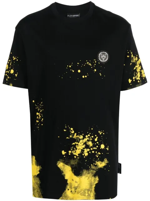 Plein Sport paint splatter-print short-sleeved T-shirt