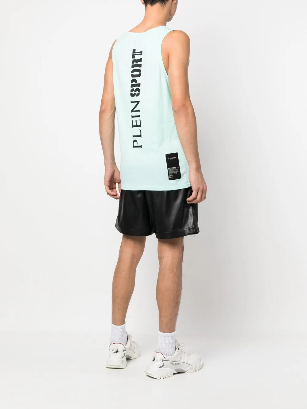 Plein Sport Tanktop met logopatch - Groen