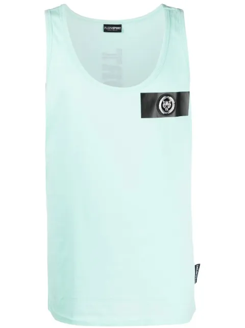 Plein Sport logo-patch tank top