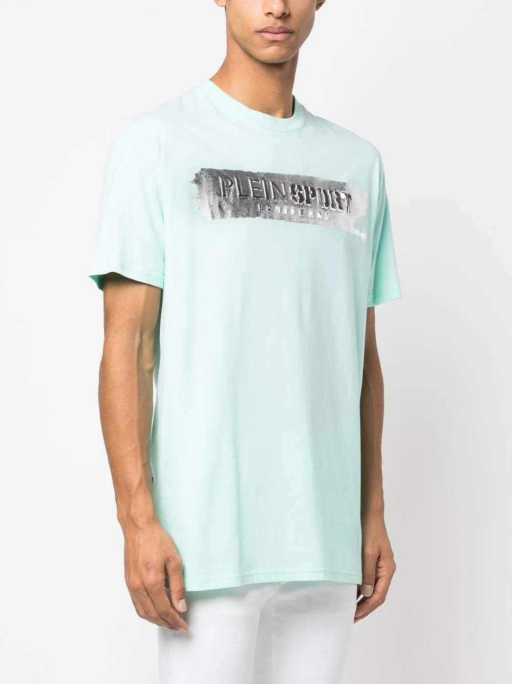 Plein Sport Logo-print Short-sleeved T-shirt In Green