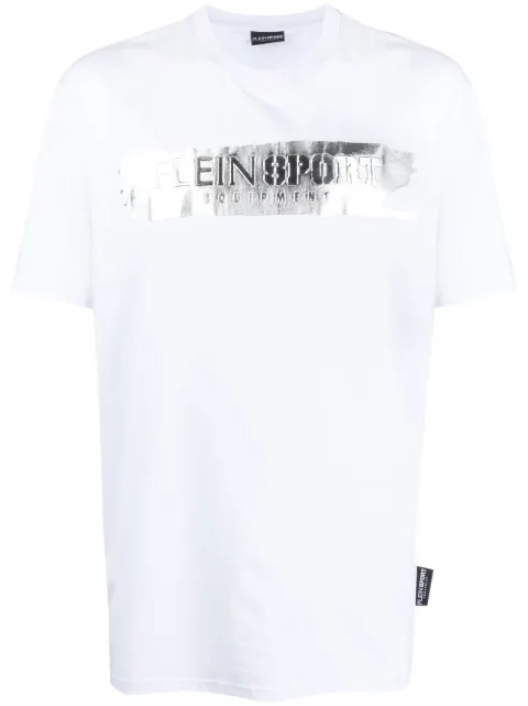 Plein Sport playera manga corta con logo estampado