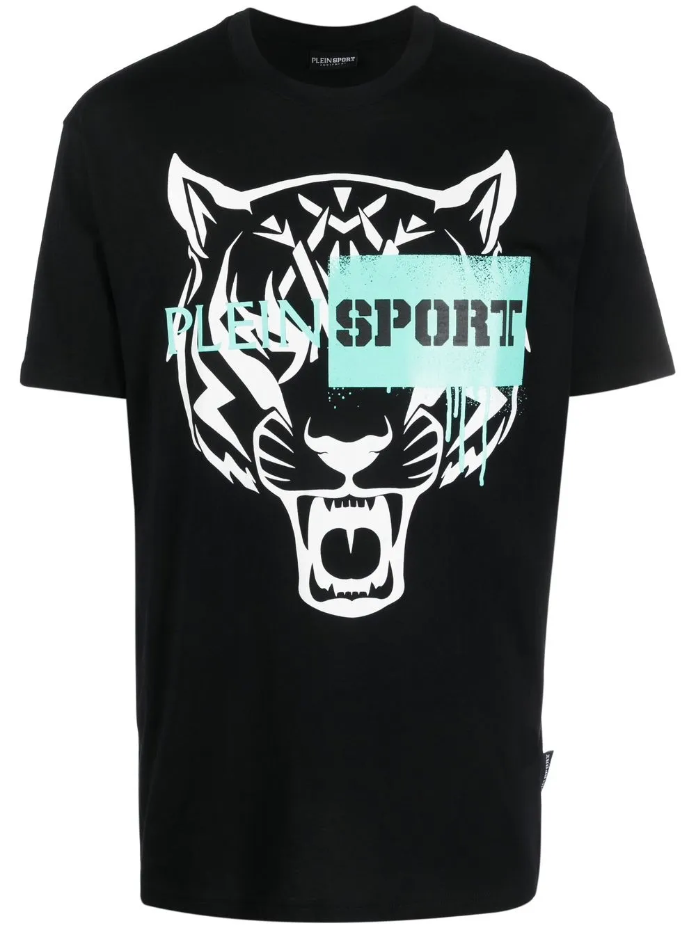 

Plein Sport playera manga corta con estampado gráfico - Negro