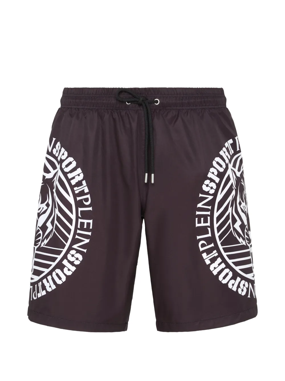 Plein Sport logo-print Tiger swim trunks - Nero