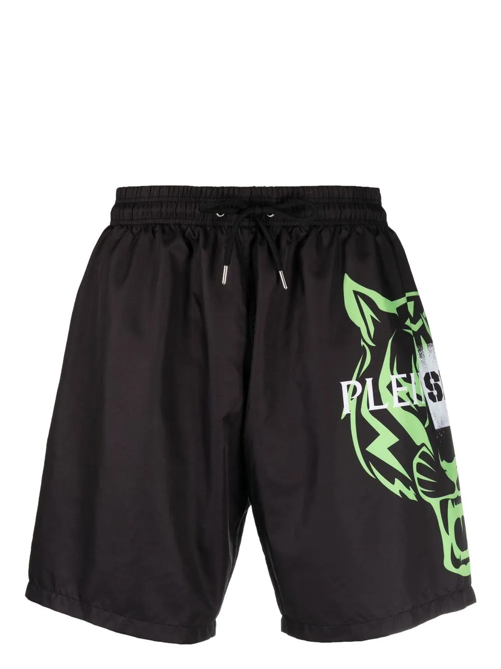 

Plein Sport Tiger-print swim trunks - Black