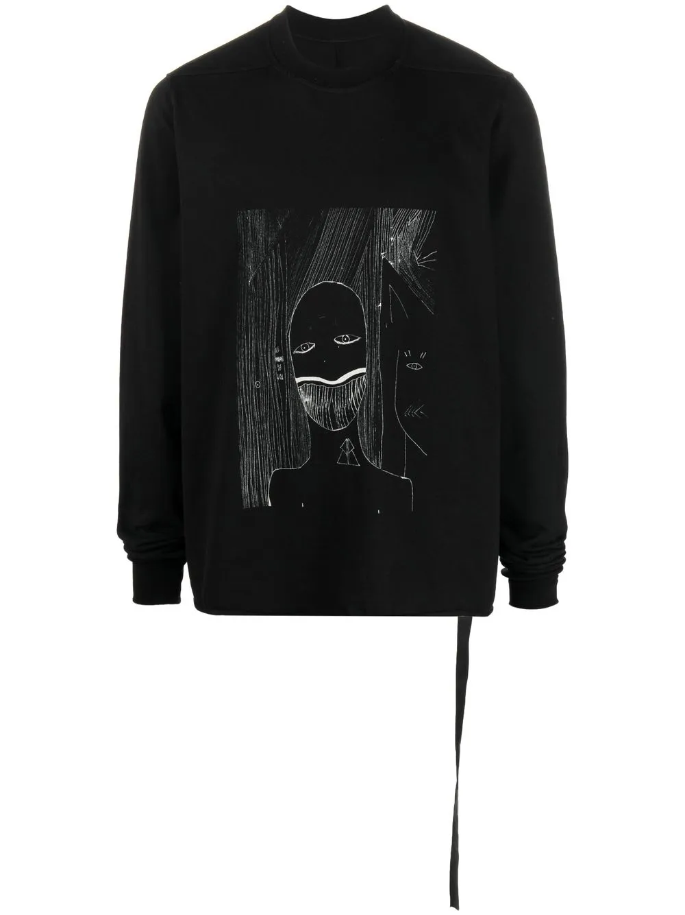 

Rick Owens sudadera con estampado gráfico - Negro