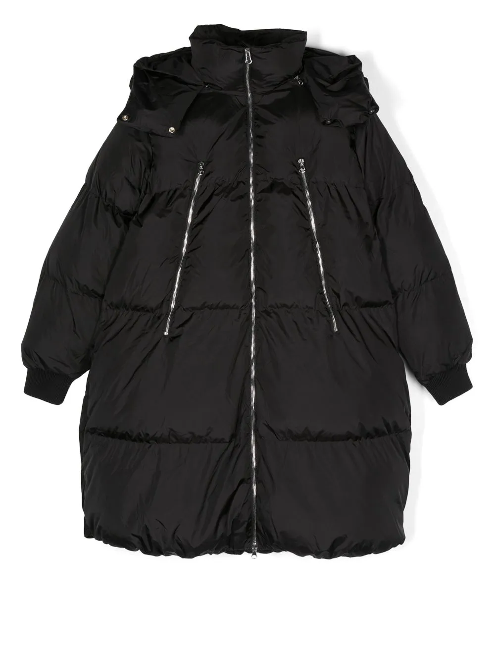 

MM6 Maison Margiela Kids TEEN hooded padded coat - Negro