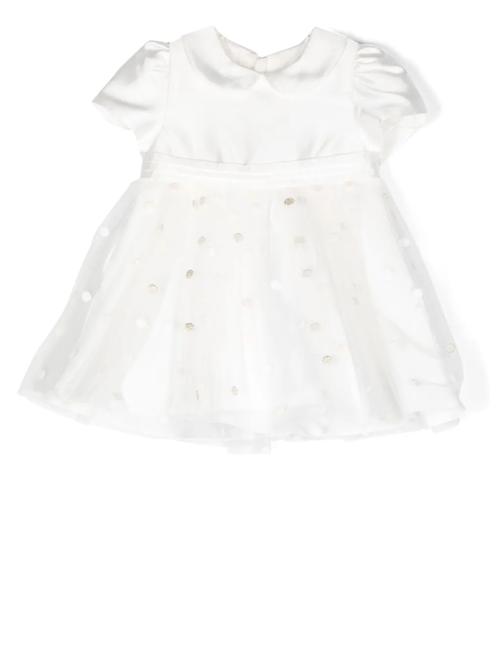 

Abel & Lula vestido d'esprit satinado - Blanco