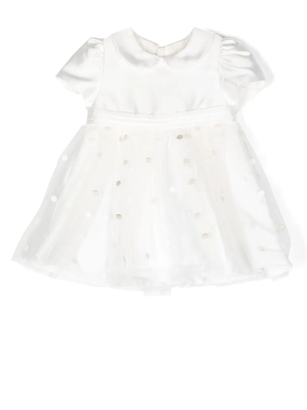 

Abel & Lula polka-dot tulle dress - White