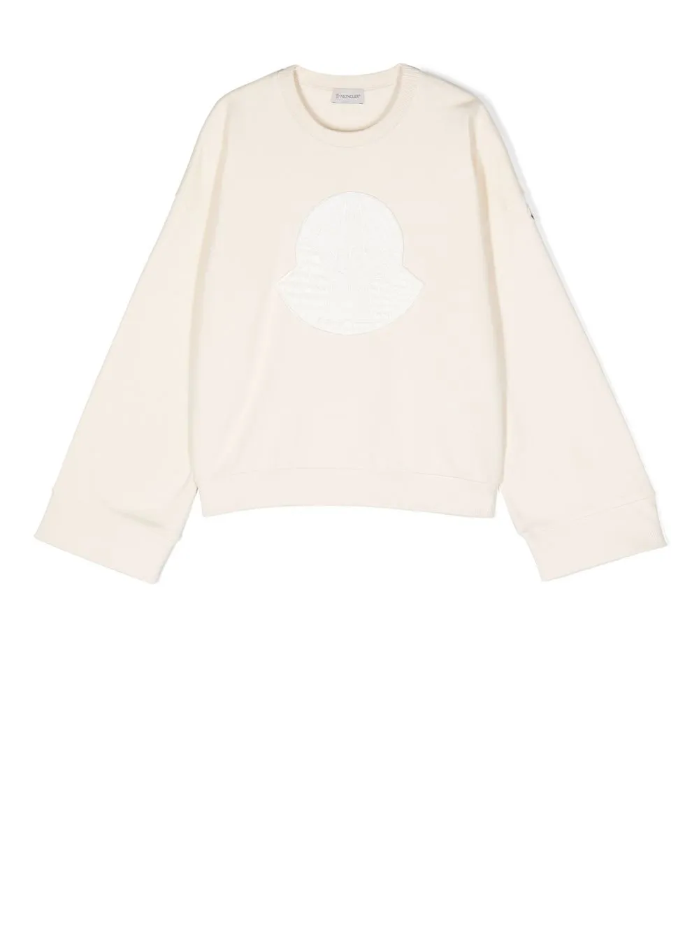 

Moncler Enfant logo-patch long-sleeve sweatshirt - Neutrals