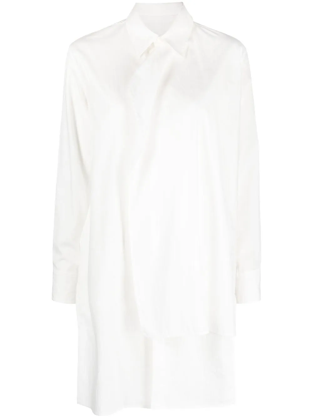 

Yohji Yamamoto camisa a capas con botones - Blanco