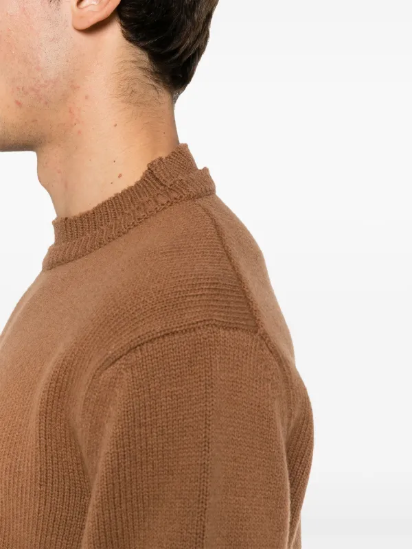 Maison Margiela elbow-patch Knitted Jumper - Farfetch 