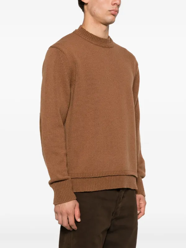Maison Margiela elbow-patch Knitted Jumper - Farfetch 
