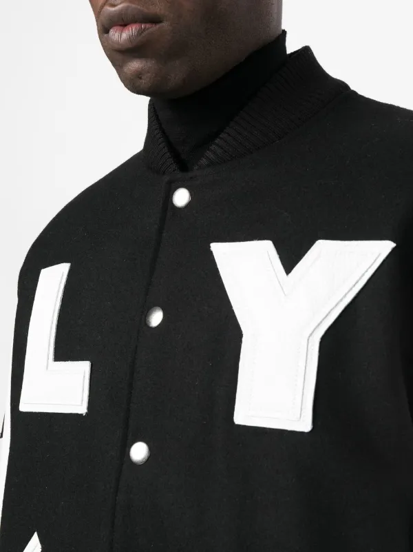 アリクス　1017 ALYX 9SM スタジャン　バーシティジャケット　ロゴ 1017 ALYX 9SM】LOGO VARSITY JACKET（BLACK) | AYIN