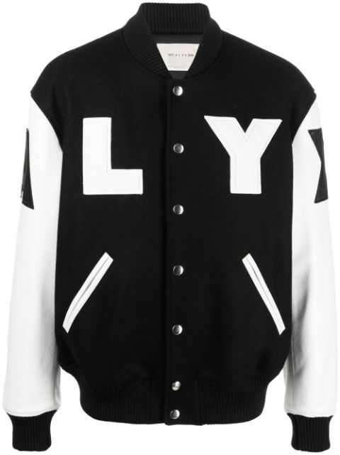 1017 ALYX 9SM logo-print varsity jacket