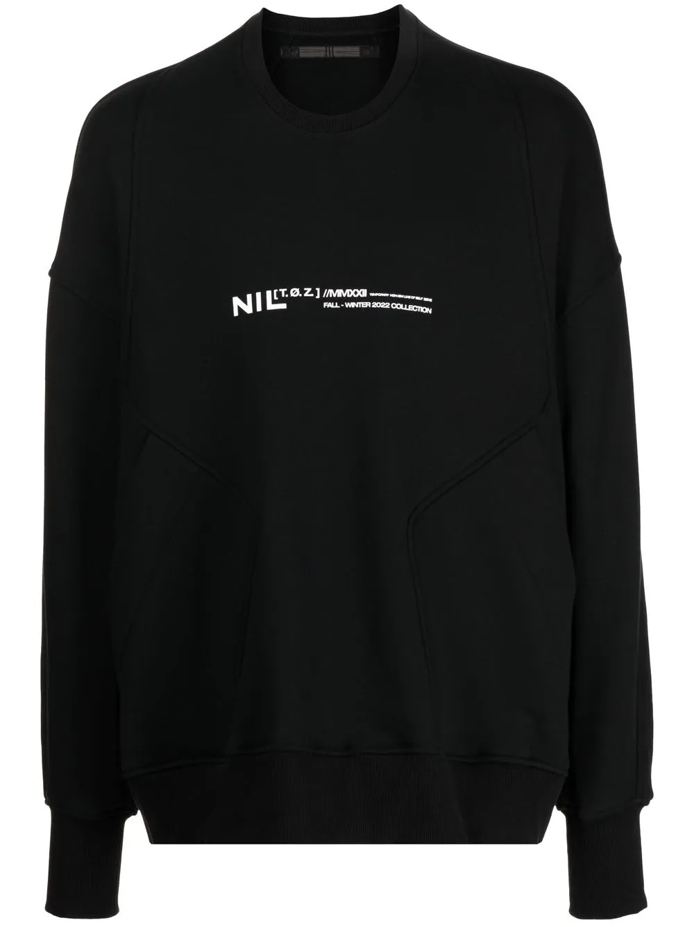 

NILøS sudadera con estampado gráfico - Negro