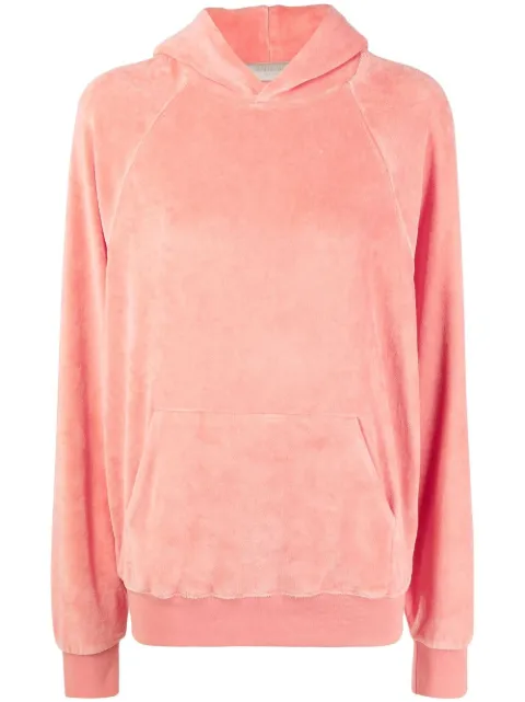 FEAR OF GOD ESSENTIALS velour rib-trimmed hoodie