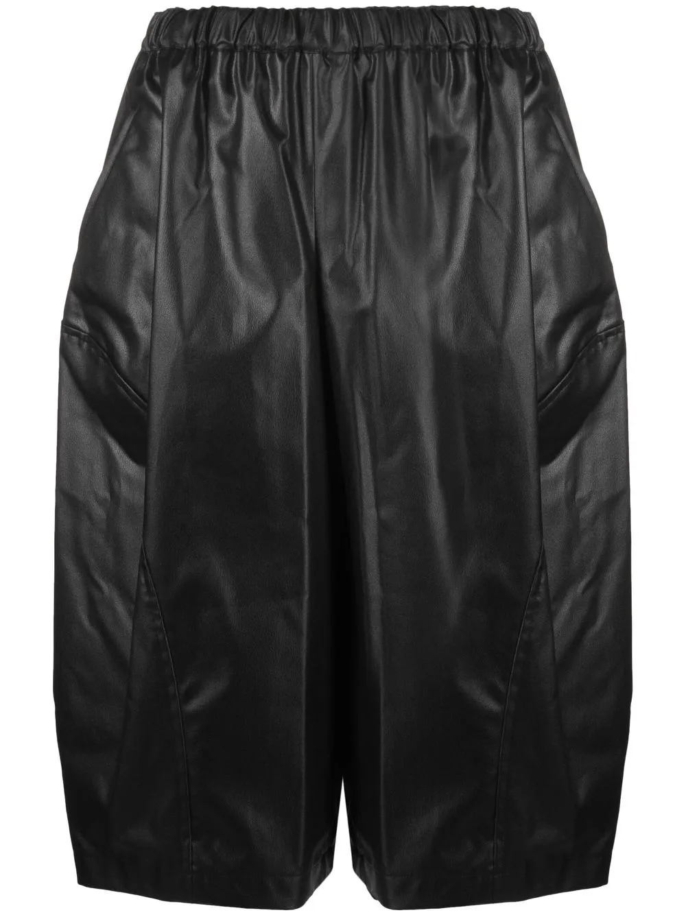 

Comme Des Garçons cropped faux-leather balloon trousers - 011 BLACK