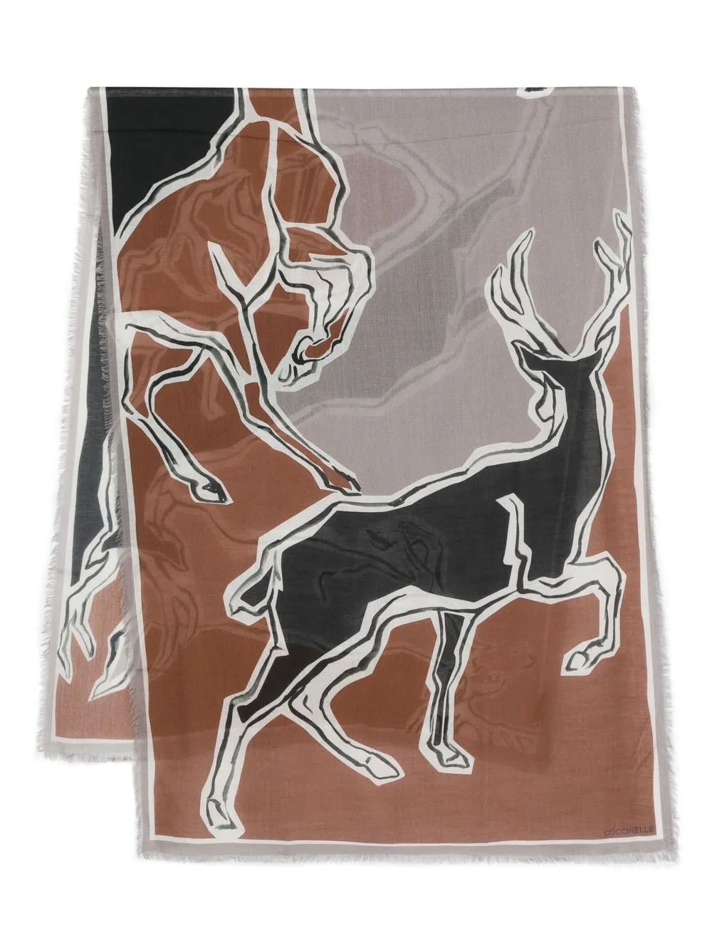 

Coccinelle graphic-print scarf - Brown