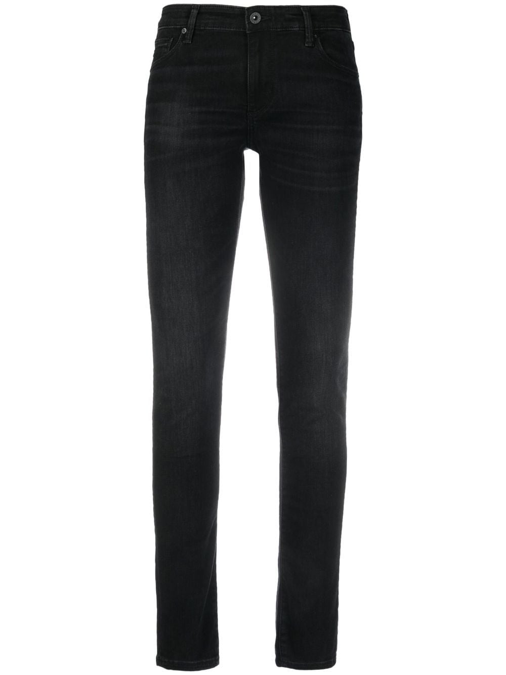 

AG Jeans mid-rise super-skinny jeans - Black