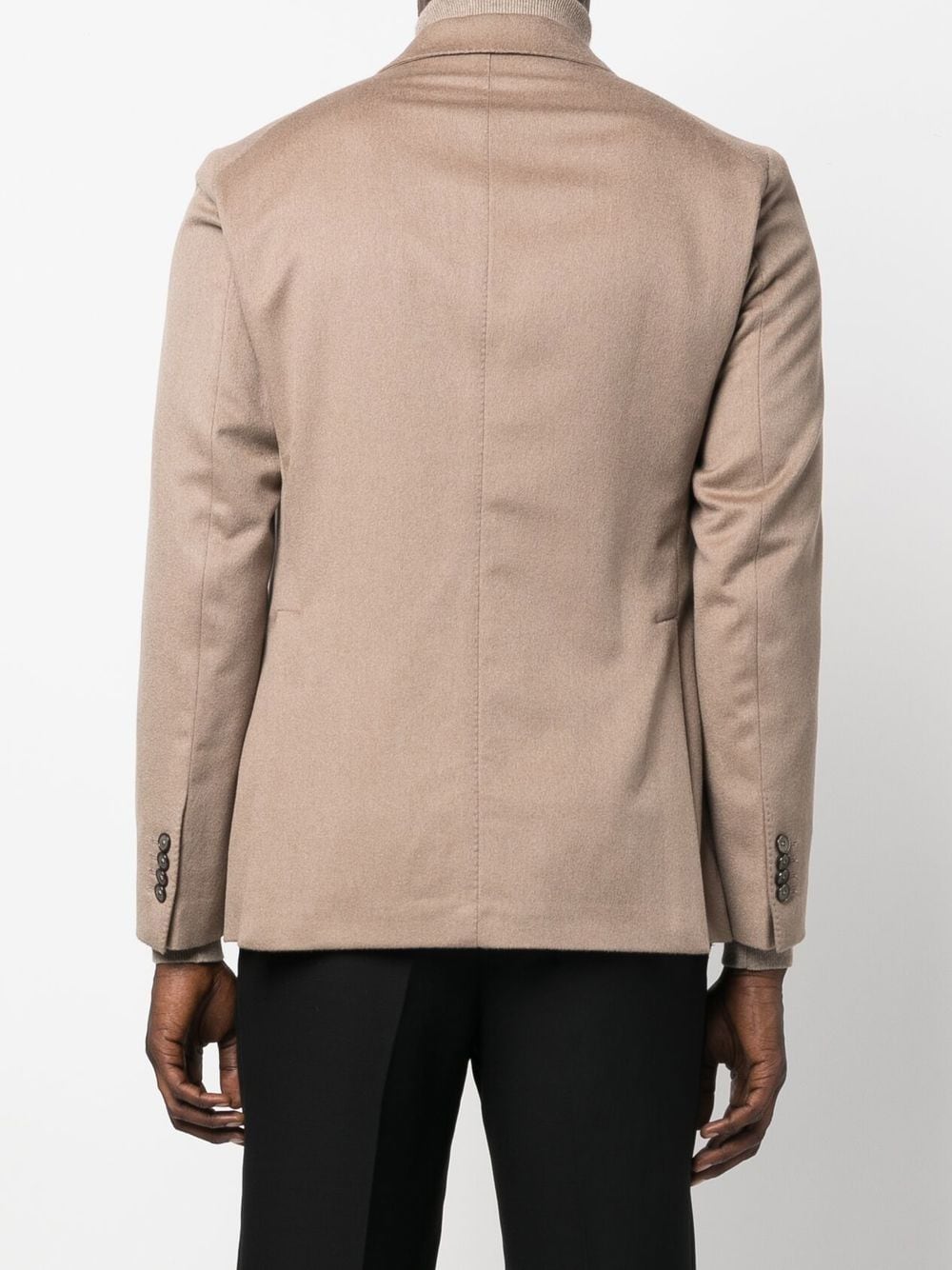 Shop Tagliatore Single-breasted Tailored Blazer In Nude