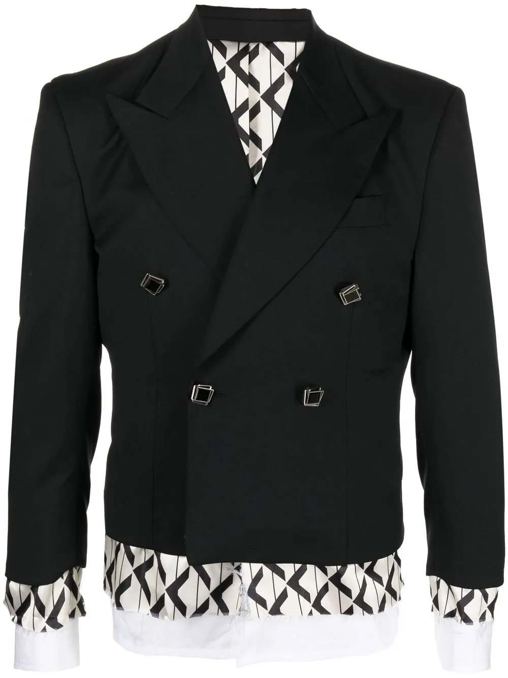 

CANAKU blazer con doble botonadura - Negro