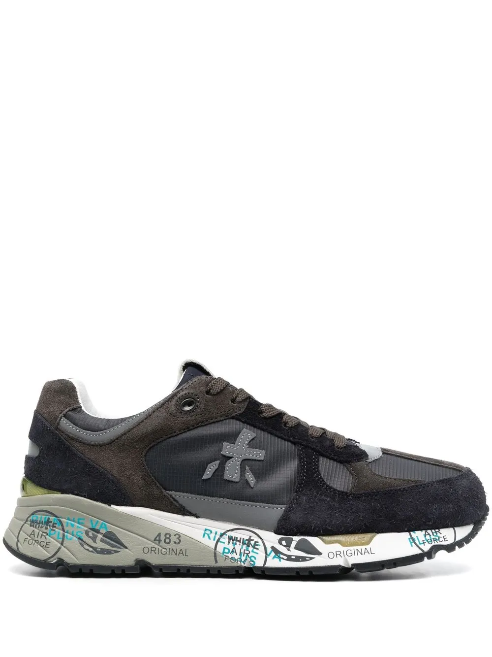 

Premiata logo-patch low-top sneakers - Black