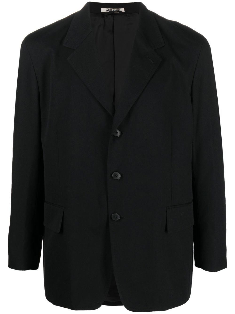 Auralee Single-breasted Cotton-wool Blazer In Schwarz | ModeSens