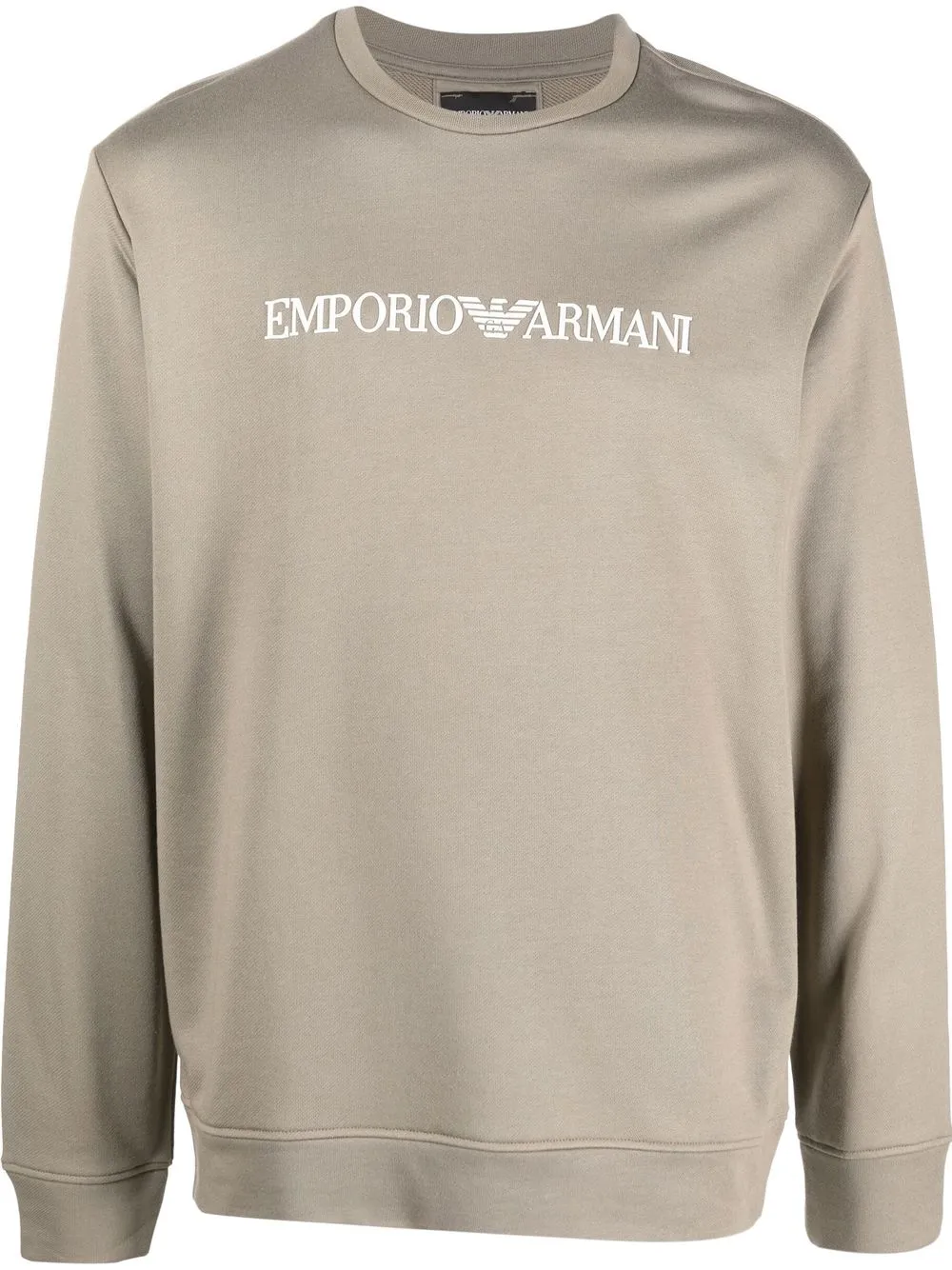 

Emporio Armani sudadera de manga larga con logo estampado - Neutro