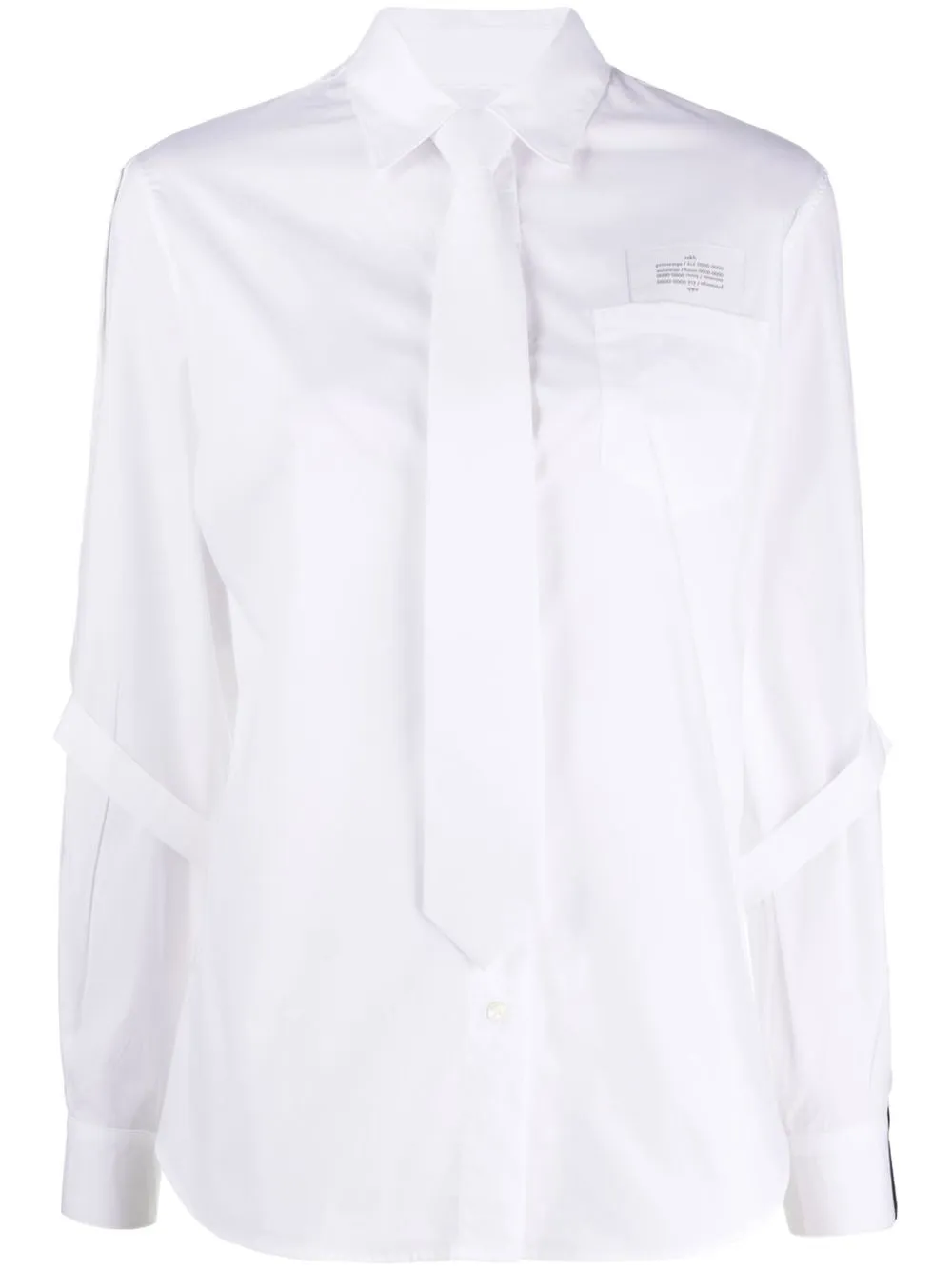 

Rokh camisa con cierre de lazo - Blanco