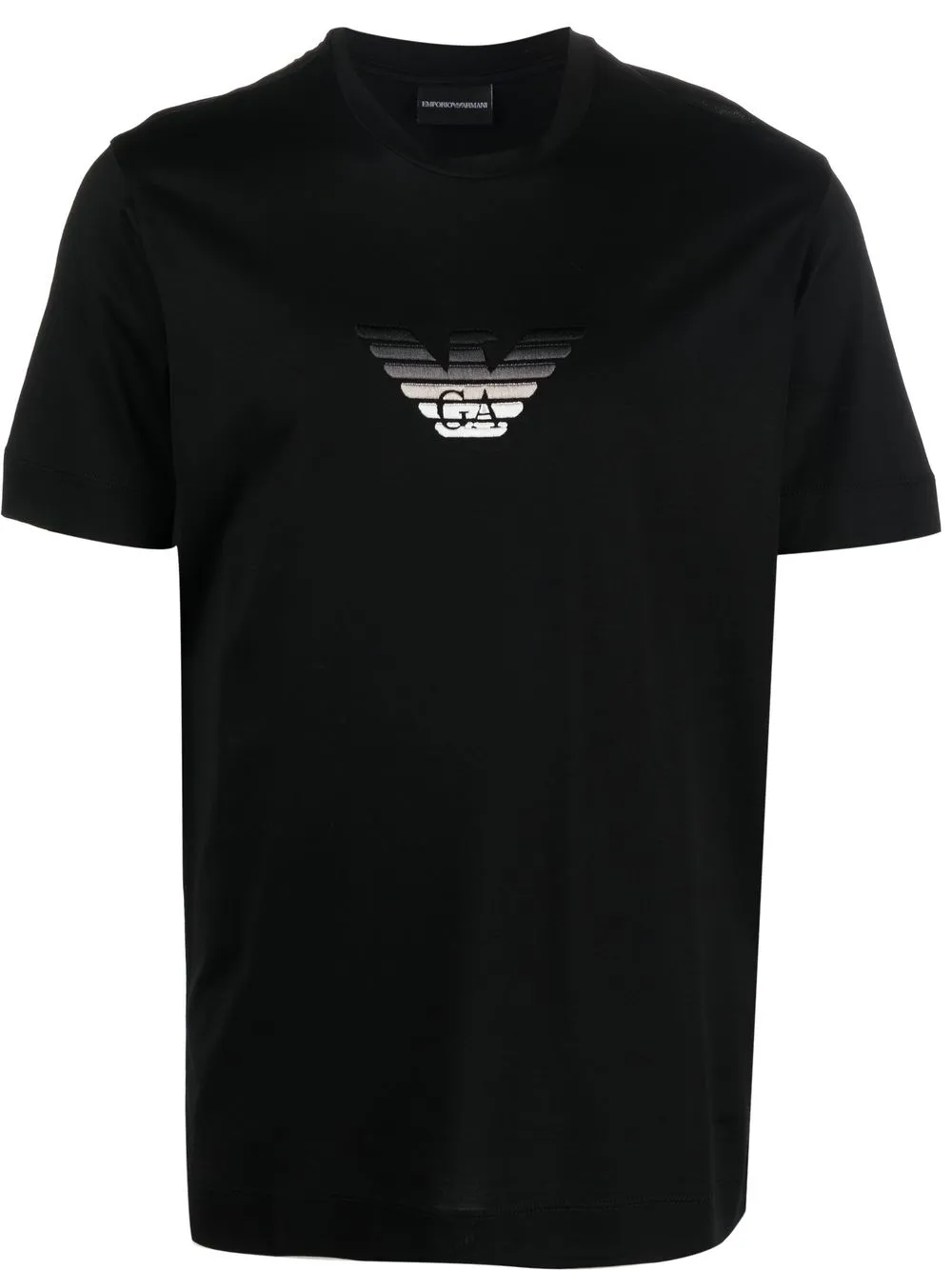 

Emporio Armani playera manga corta con logo estampado - Negro