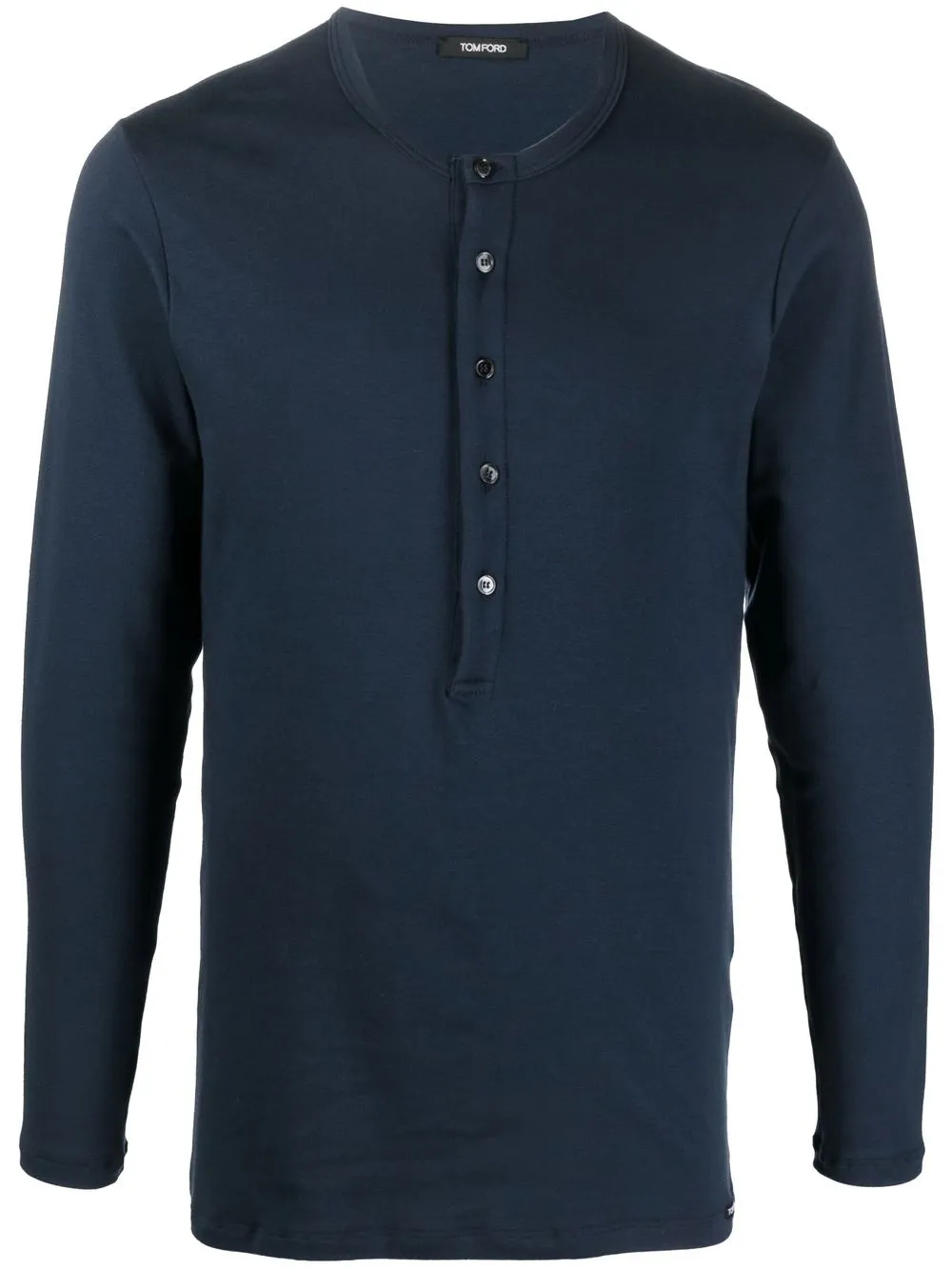 

TOM FORD button-placket long sleeve T-shirt - Blue