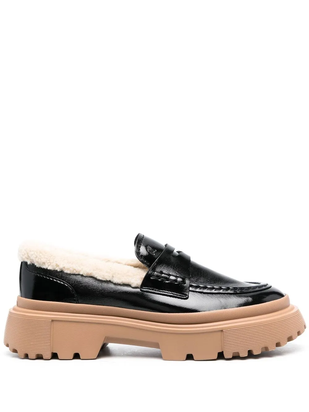 

Hogan mocasines con agujetas - Negro