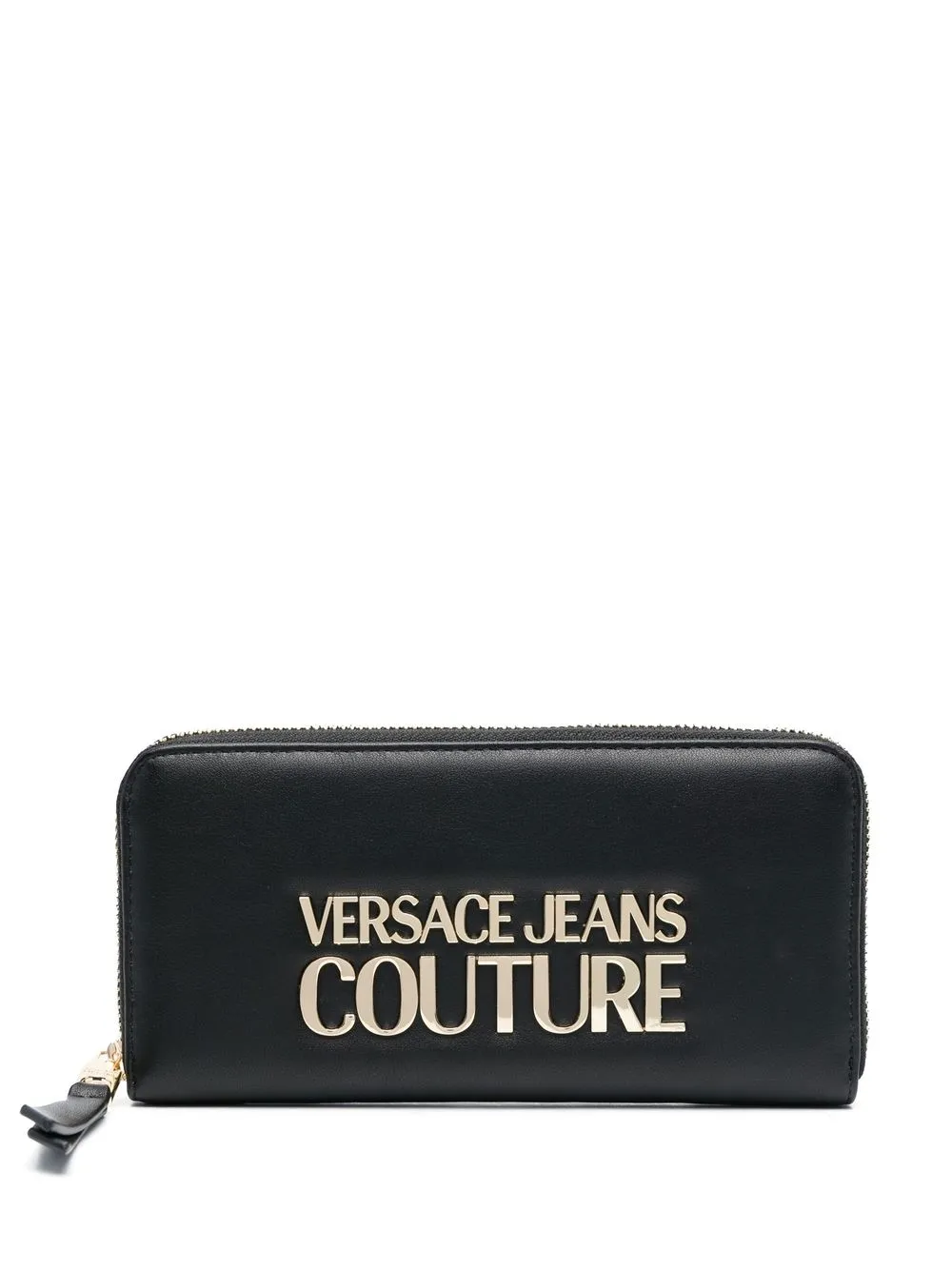 

Versace Jeans Couture cartera con cierre y logo - Negro