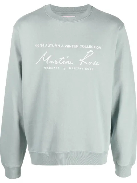 Martine Rose logo-print long-sleeve sweatshirt 