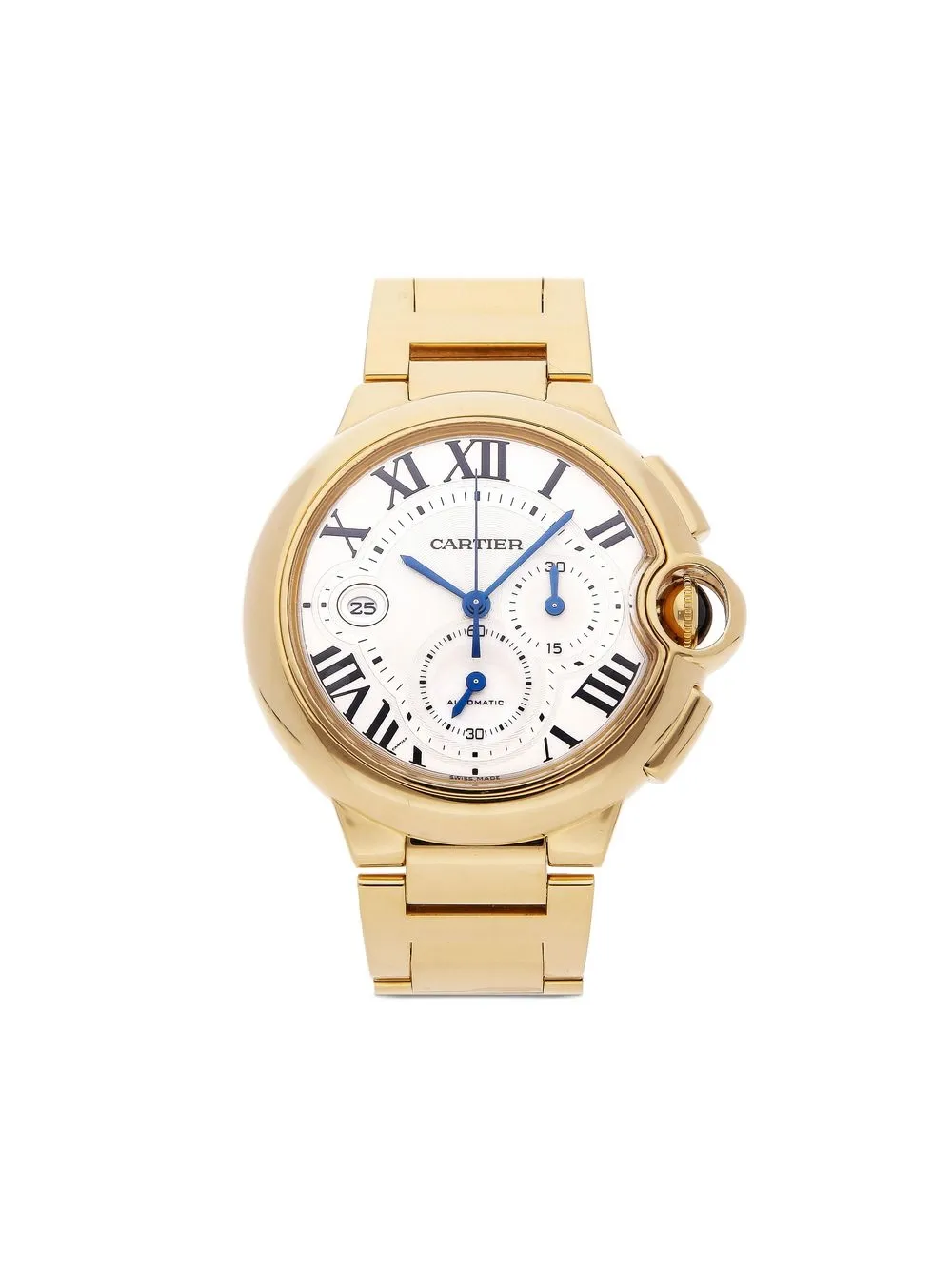 

Cartier reloj Ballon Bleu Chronograph de 47mm pre-owned - Plateado