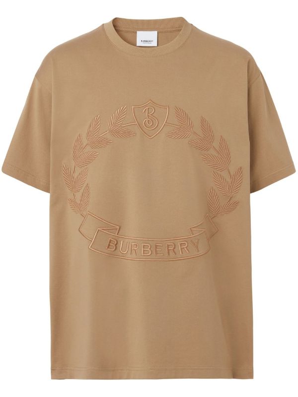 Burberry embroidered-logo T-shirt - Farfetch