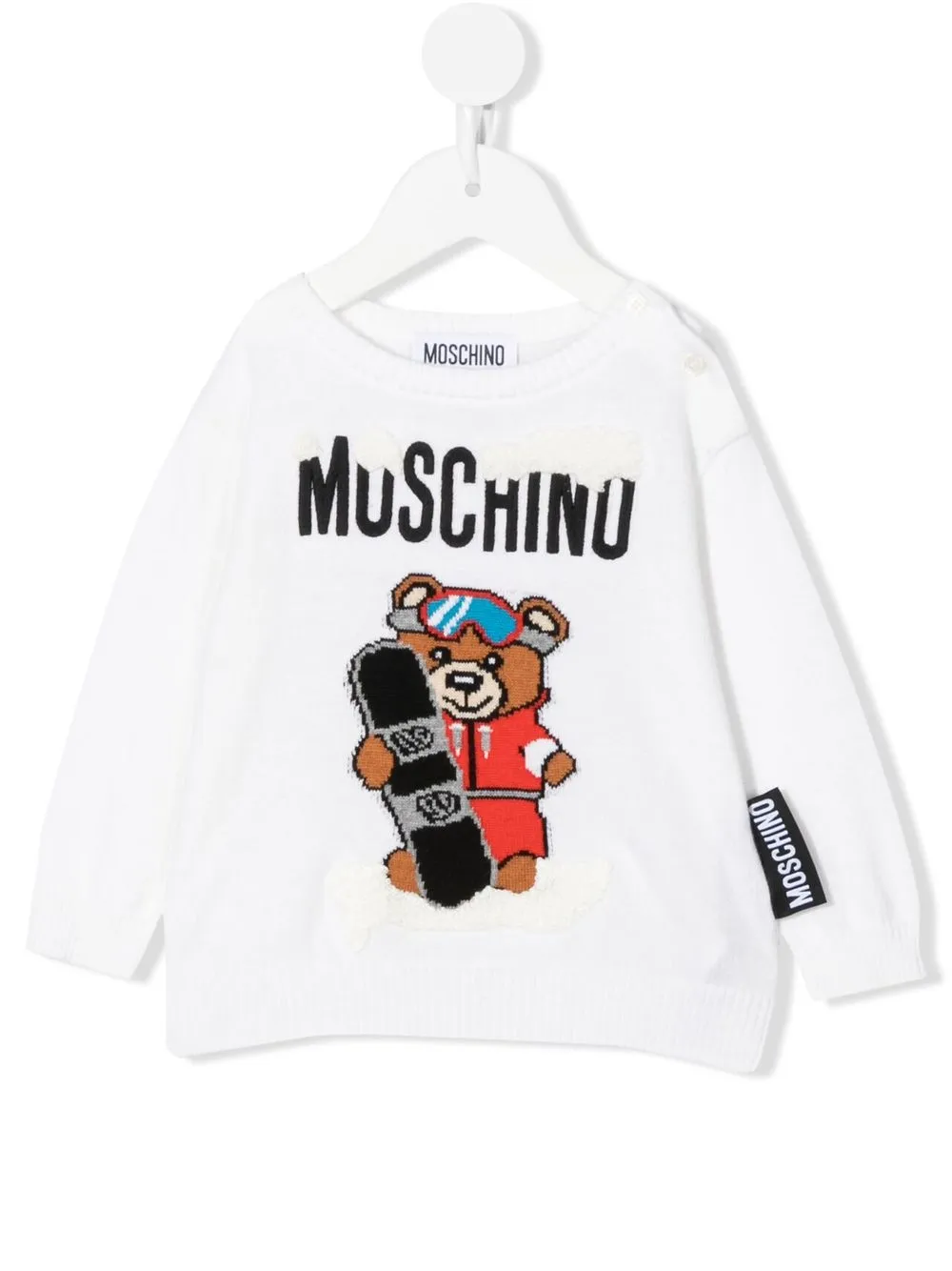 

Moschino Kids suéter Ski Teddy Bear - Blanco