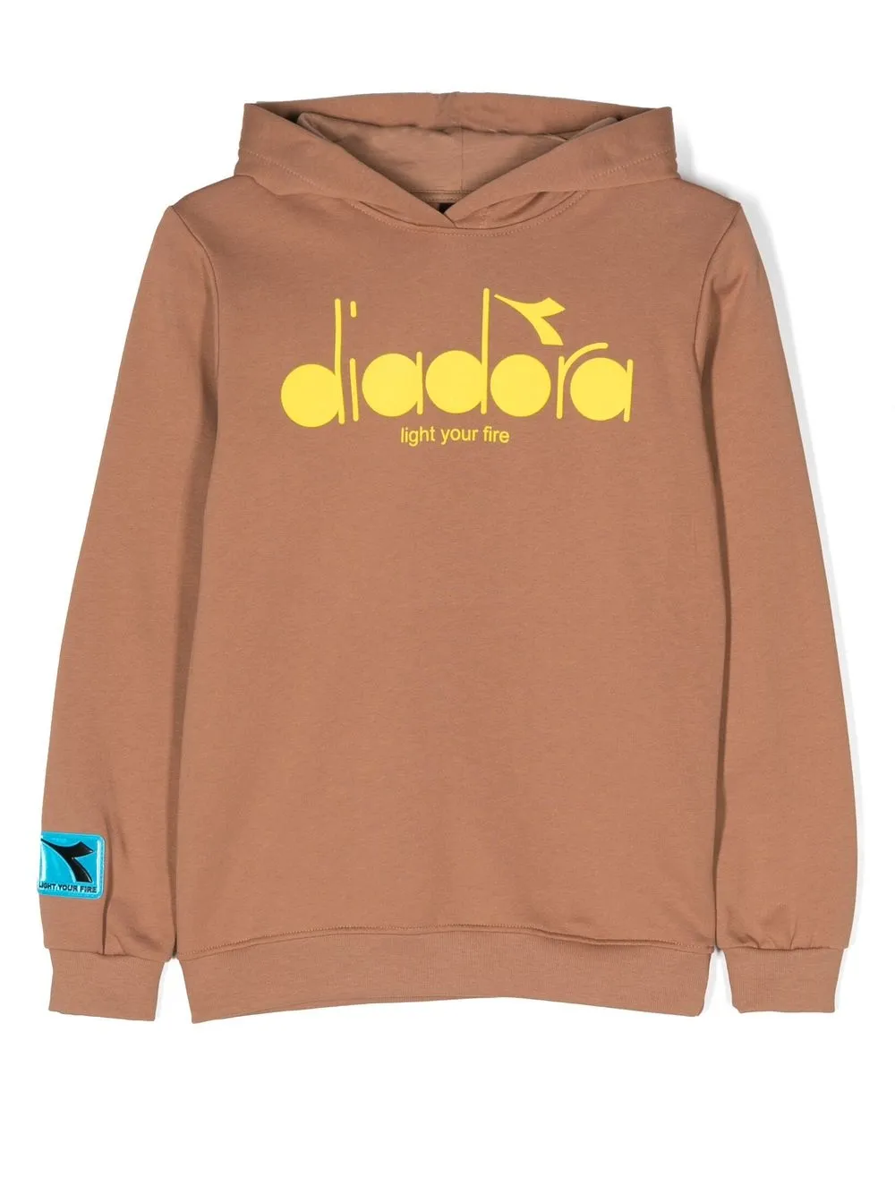 

Diadora Junior hoodie con logo estampado - Marrón