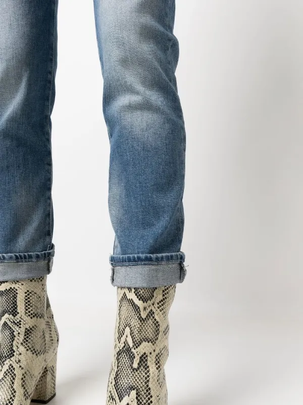 AG Jeans ハイライズ ボーイフレンドジーンズ | ブルー | FARFETCH JP