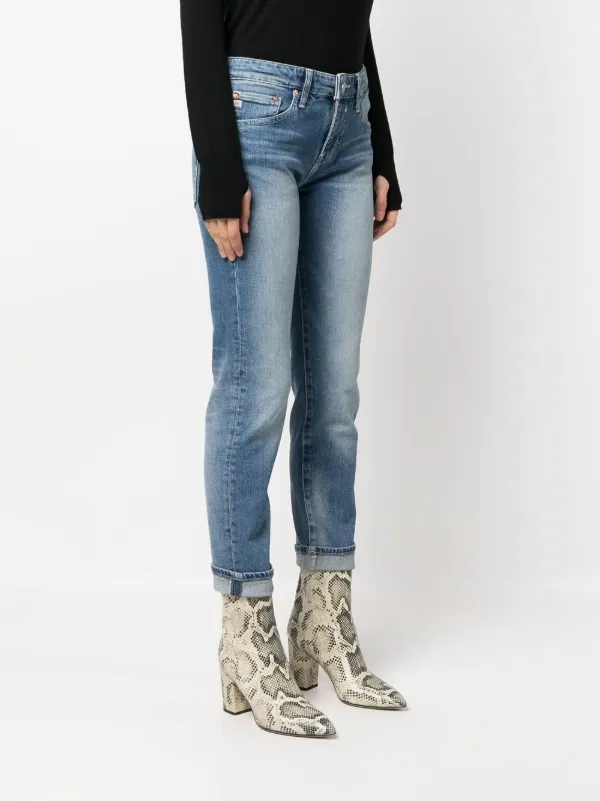 AG Jeans ハイライズ ボーイフレンドジーンズ | ブルー | FARFETCH JP